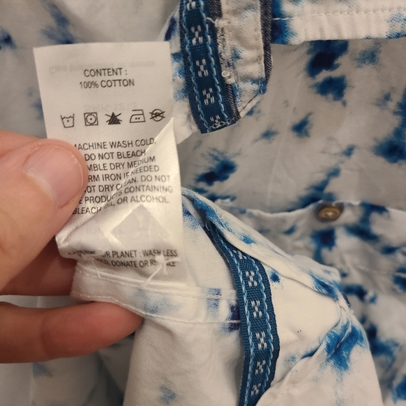 Sunrise Kingdom Vintage Design - 100% Cotton Tie Dye Button-up - Size S - Picture 7 of 7